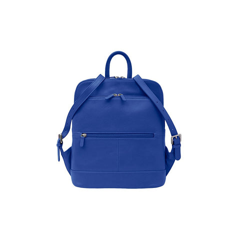 Leather Backpack in Cobalt