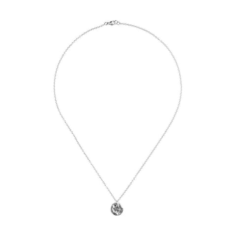 Silver Disc Necklace