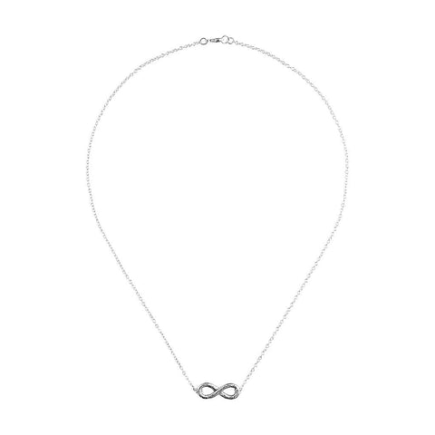 Infinity Necklace in Silver