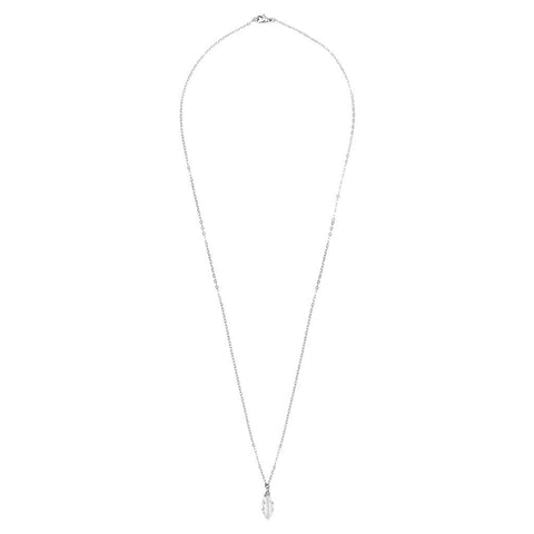 Crystal Light Necklace in Silver
