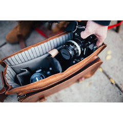 Leather Studio Camera bag