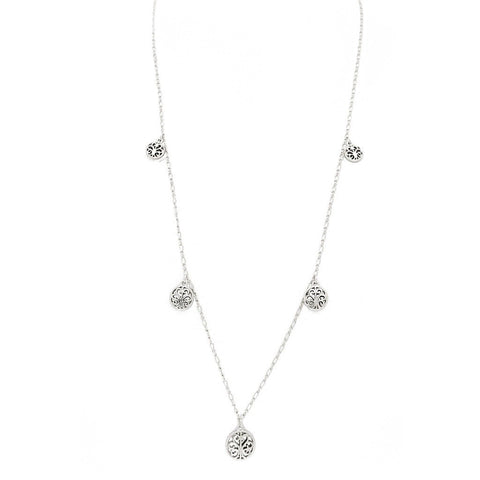 Wanderlust Silver Coin Necklace