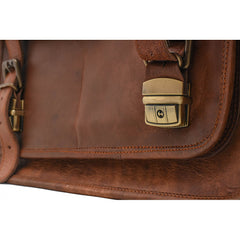 Leather Business Laptop Messenger