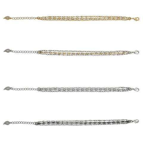 Akira Multi-Strand Bracelet in Silver & Gold