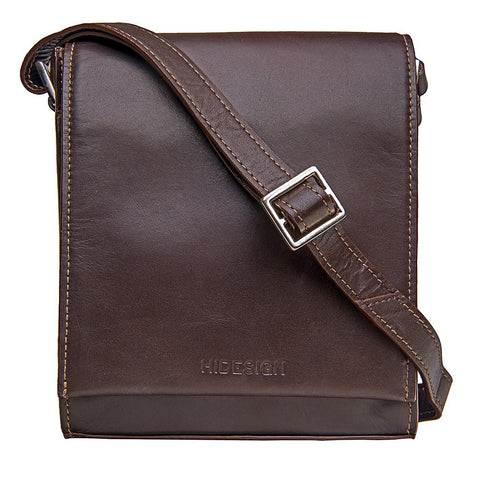 Nico Leather Cross Body in Brown