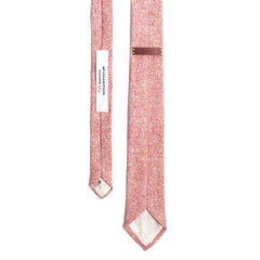 Wool Tweed Necktie in Rose