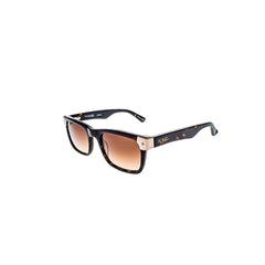 Shiny Tortoise with Rose Gold Metal Wayfarers