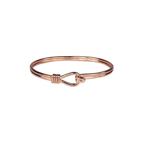 Rose Gold Knotted Wire Bracelet