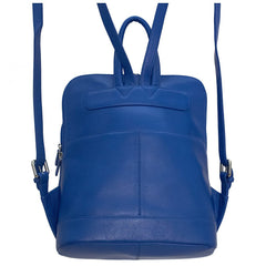 cobalt blue leather backpack Leather Backpack in Cobalt – favau