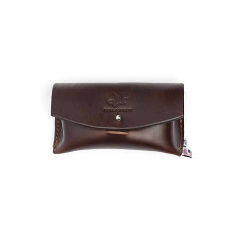 Leather Sunglass Case in Brown