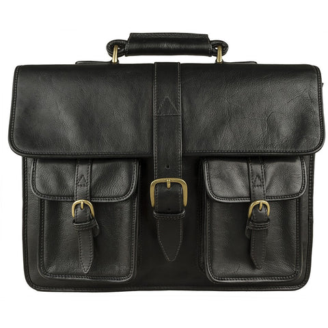 Castello Classic Leather Laptop Briefcase