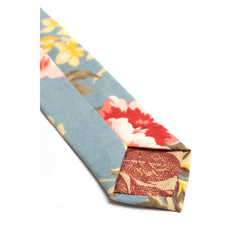 Sky Blue Floral Necktie