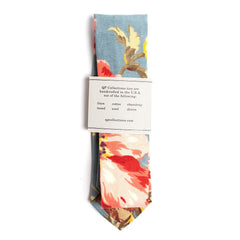 Sky Blue Floral Necktie