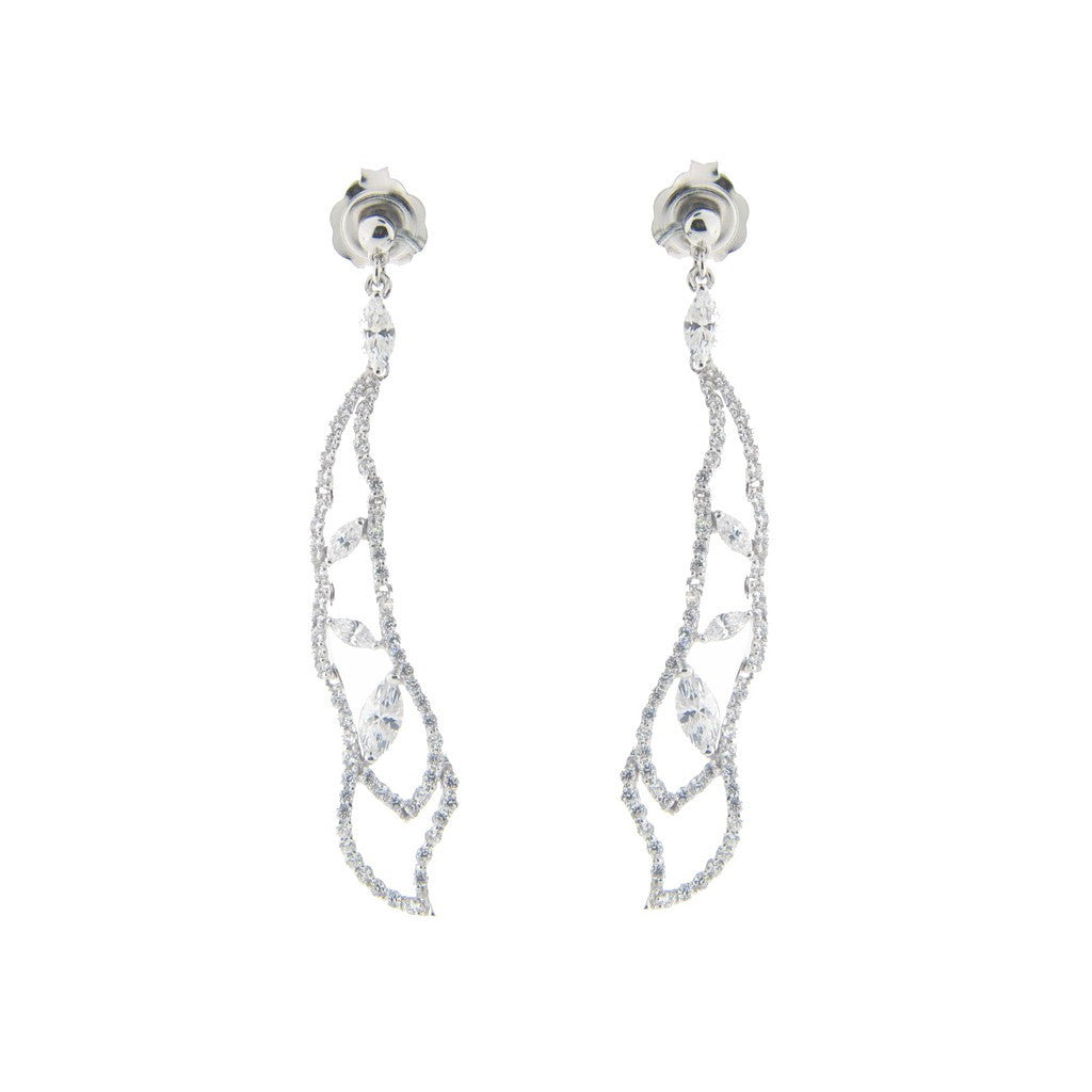 Sterling Silver Bridal Dream Drop Earrings