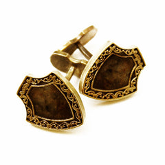 Brass Fleur Cufflinks