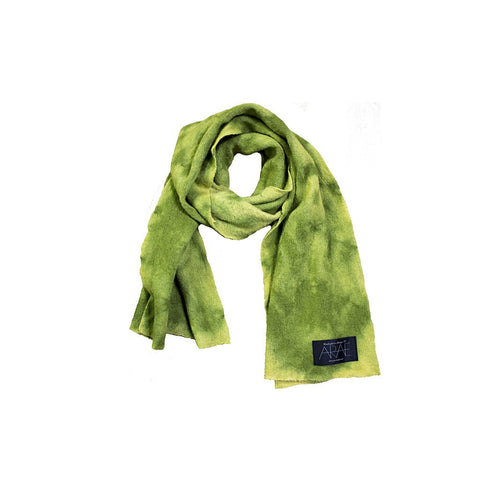 Wool Python Long Scarf in Forest