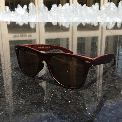 Wayfarer Sunglasses in Faux Wood