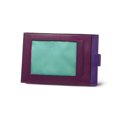 The Finch Purple Leather Cardholder