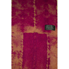 Wool Stitched Hide Long Scarf in Fuchsia