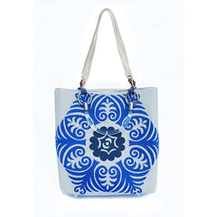 Suzani Small Tote in Blue