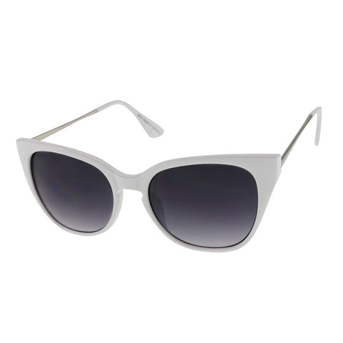 Cateye Sunglasses with Metal Temples
