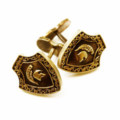 Brass Knight Cufflinks