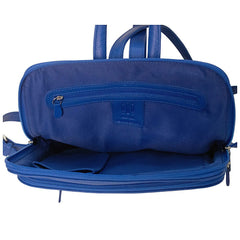cobalt blue leather backpack Leather Backpack in Cobalt – favau