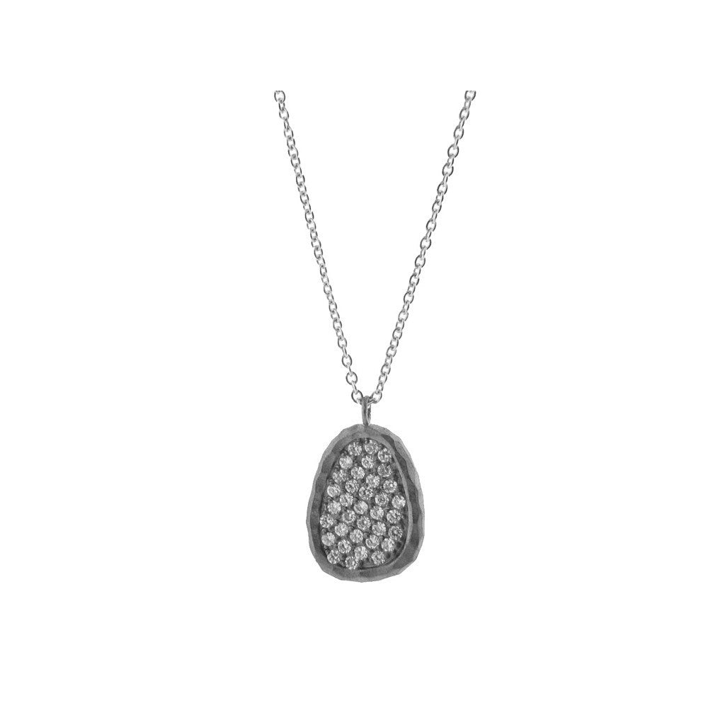 Fronay Hammered Mediterranean Pendant Necklace