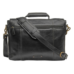 Charles Leather 17" Laptop Compatible Briefcase