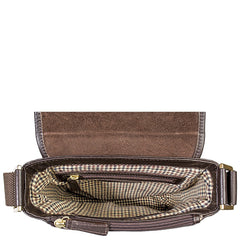 Seattle Leather Crossbody Messenger in Brown