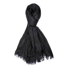 Metallic Sparkle Lighweight Evening Wrap Shawl Scarf in Black