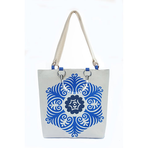 Suzani Large Tote in Blue