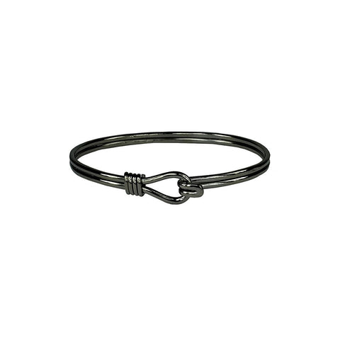 Black Knotted Wire Bracelet