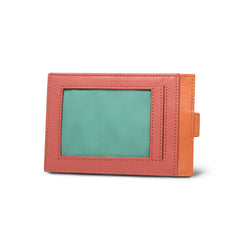 The Finch Pink/Orange Leather Cardholder