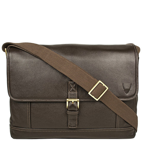 Hunter Leather Messenger in Brown