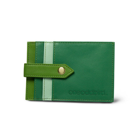 The Finch Green Leather Cardholder