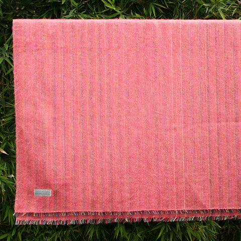 100% Alpaca Travel Blanket in Pink