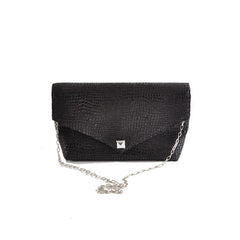 Boa Envelope Clutch in Black