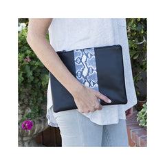 Pixie Clutch in Black Leather