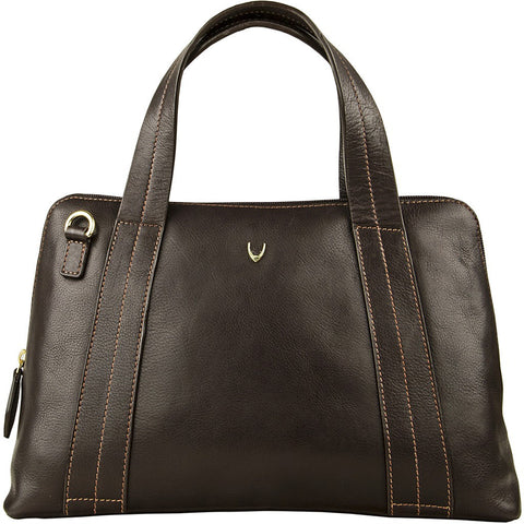 Cerys Leather Satchel in Brown