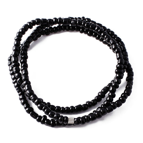 Black Seed Bead Bracelet