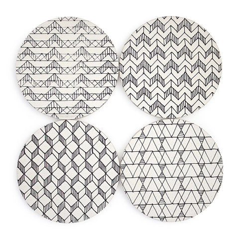Creative Doodling Design Absorbent Ceramic Coasters