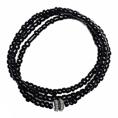 Black Seed Bead Bracelet
