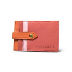 The Finch Pink/Orange Leather Cardholder