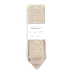 Soft Burlap Necktie