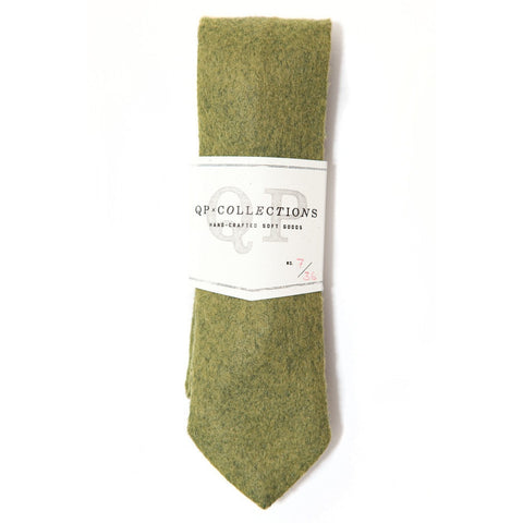 Wool Felt Necktie in Green