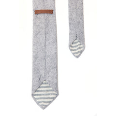 Wool Felt Necktie in Gray