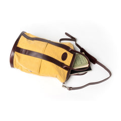 Large Helmet Bag in Yellow and Brown